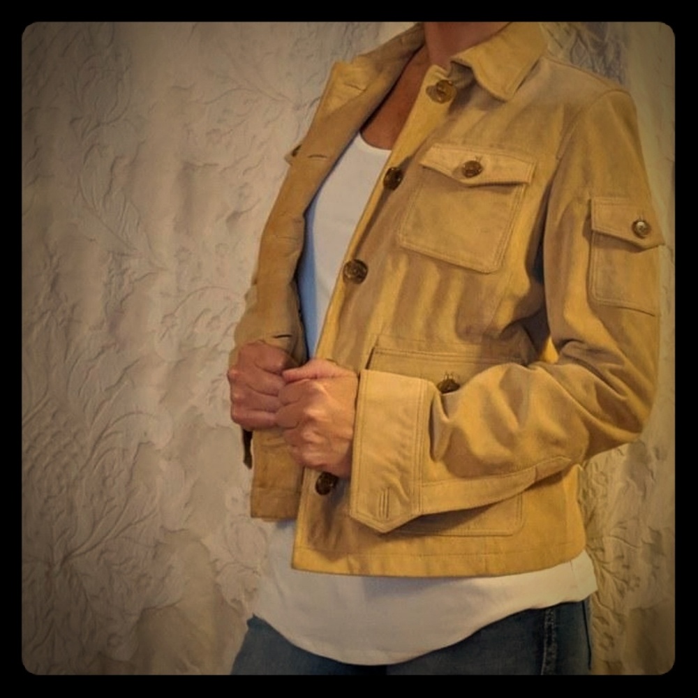 J Crew suede jacket. Size M.